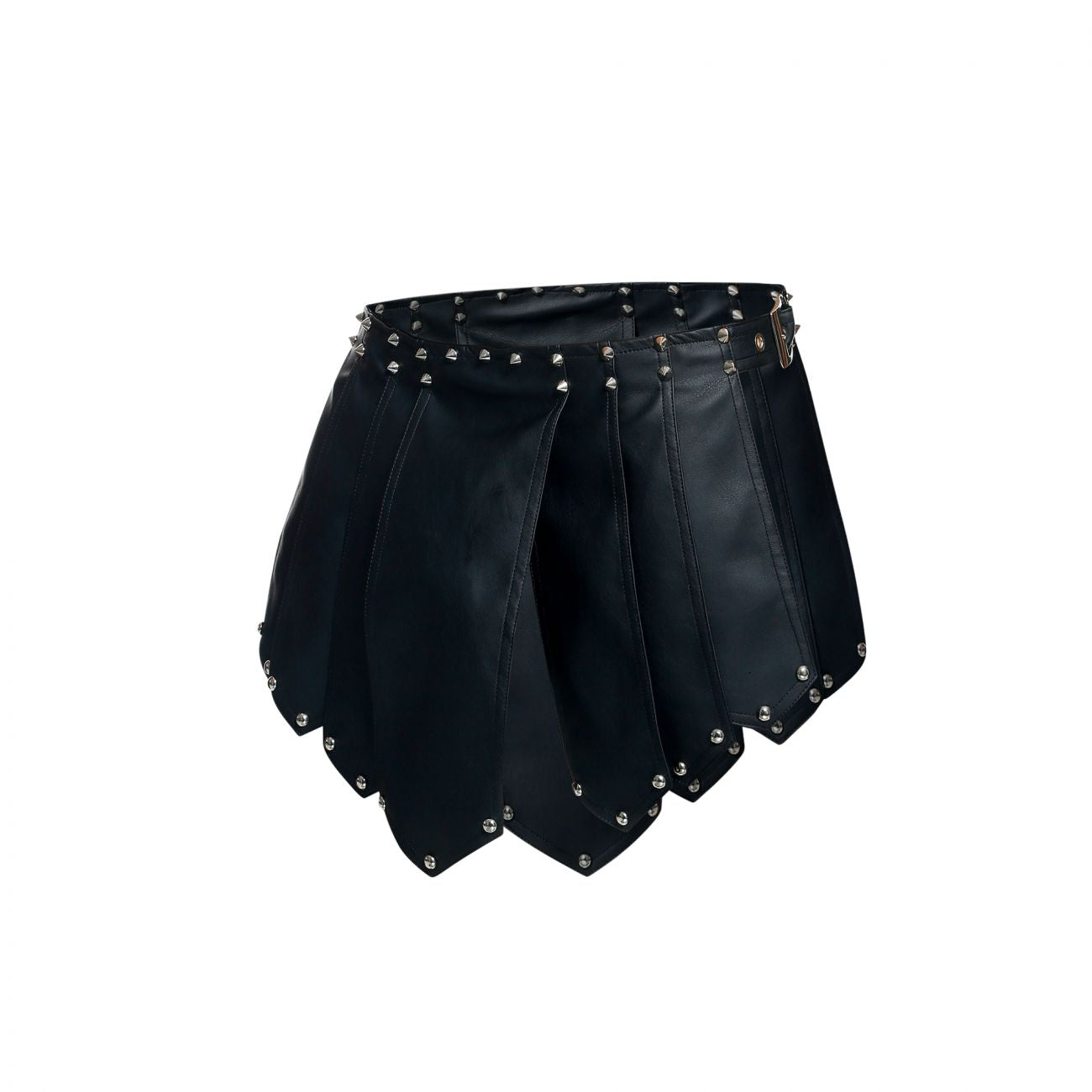 MaleBasics DMBL10 DNGEON Leather Look Roman Skirt Black