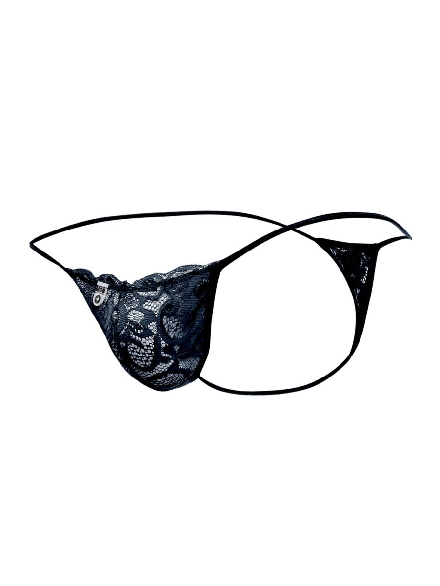 MaleBasics MBL27 Mens Sexy Floral Lace Thongs Black