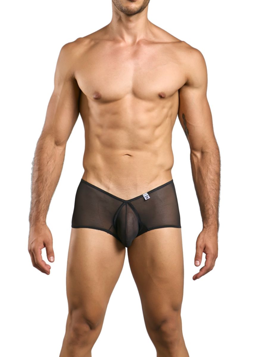 MaleBasics MBL83 Loop Mens Sexy & Cheeky Trunks Black Mesh