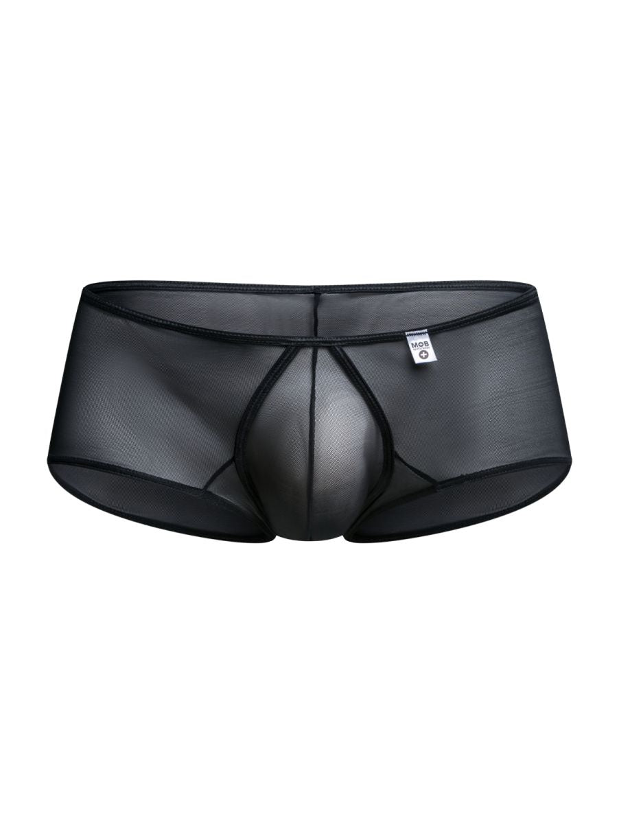 MaleBasics MBL83 Loop Mens Sexy & Cheeky Trunks Black Mesh