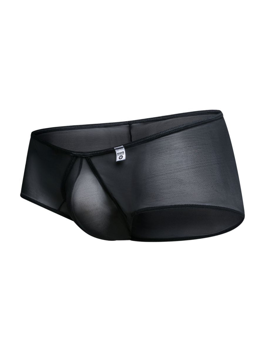 MaleBasics MBL83 Loop Mens Sexy & Cheeky Trunks Black Mesh