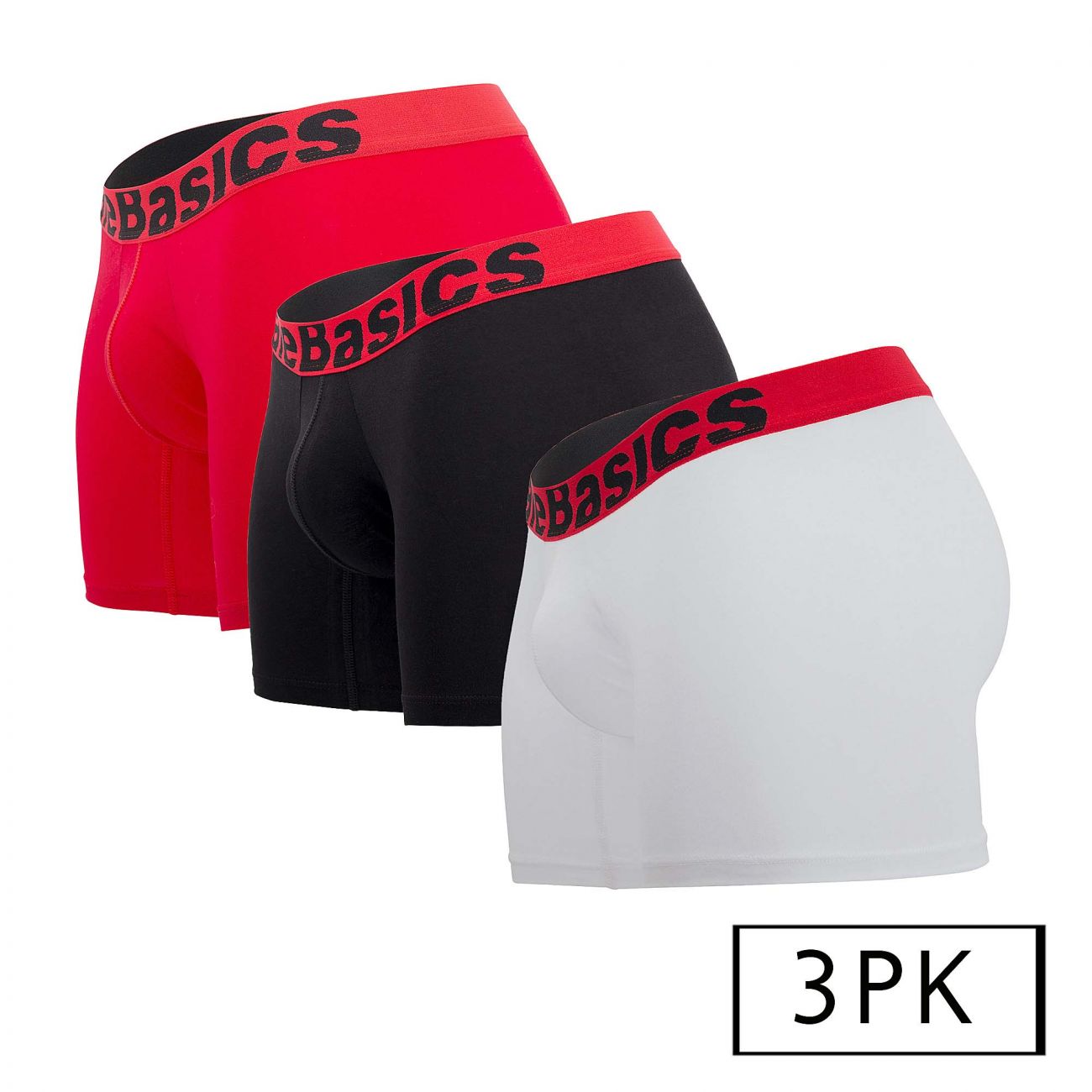 MaleBasics MBT02  3PK Boxer Briefs Multi