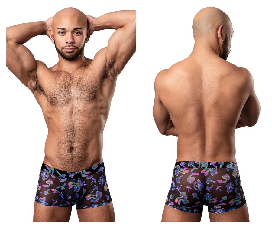 Male Power 145-294 Hazy Dayz Pouch Short Mushroom