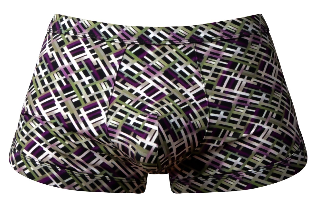 Male Power 148-303 Mens Gridlocked Strappy Back Short Printed