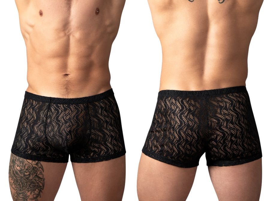 Male Power 150-305 Male Sheer Ripple Pouch Short Black