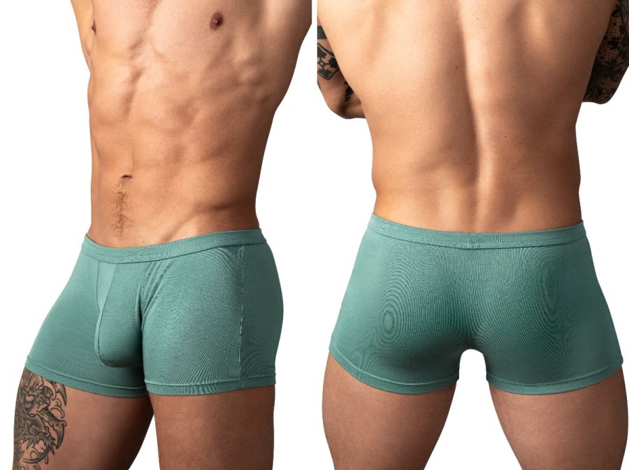 Male Power 150-308 Mens Soft & Eco Cozy Pouch Short Green