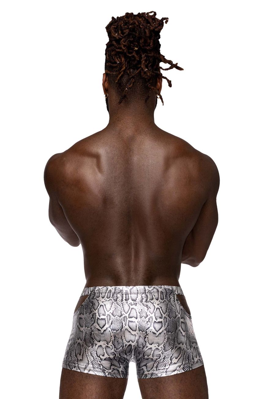 JCSTK - Male Power 153-282 S-naked Pouch Short Silver-Black
