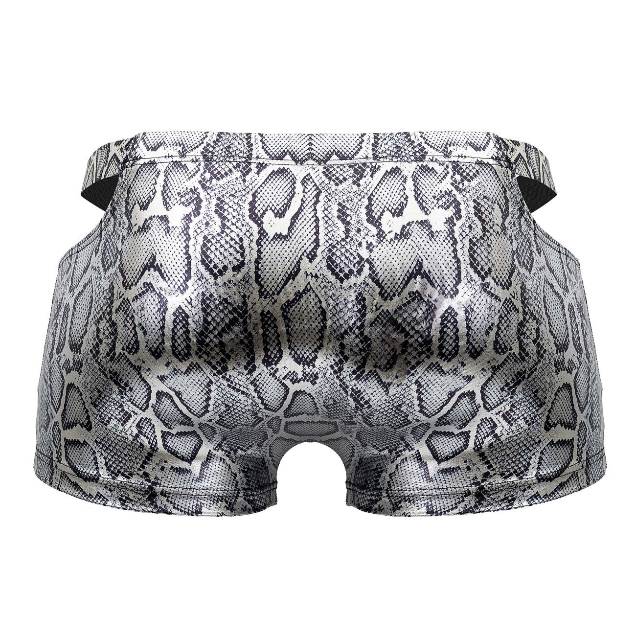 JCSTK - Male Power 153-282 S-naked Pouch Short Silver-Black