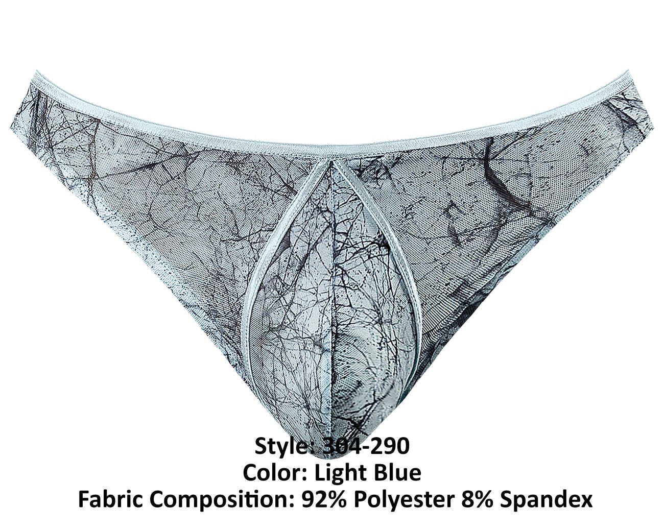 Male Power 304-290 Marble Mesh Mini Moonshine Light Blue