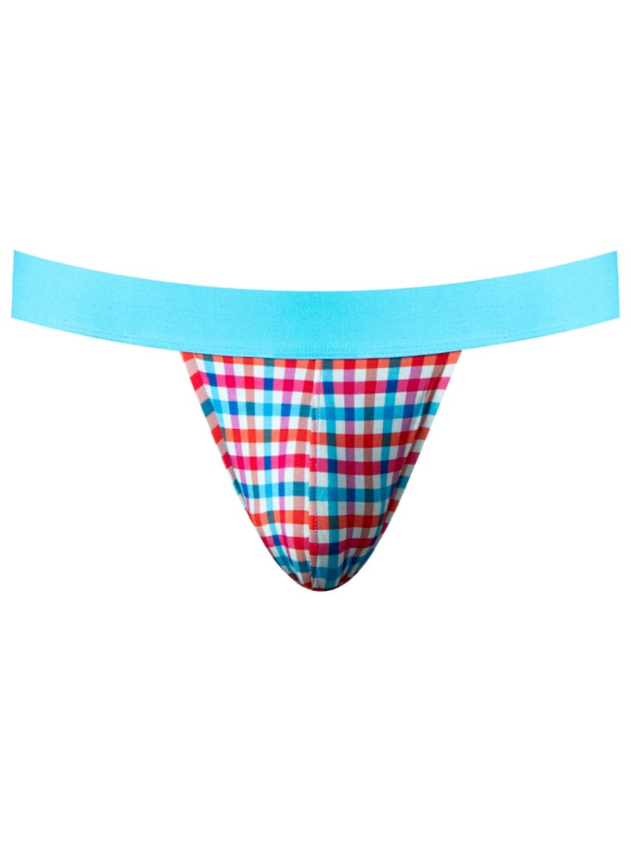 Male Power 349-306 Mens So Comfy Gingham Jock Multi