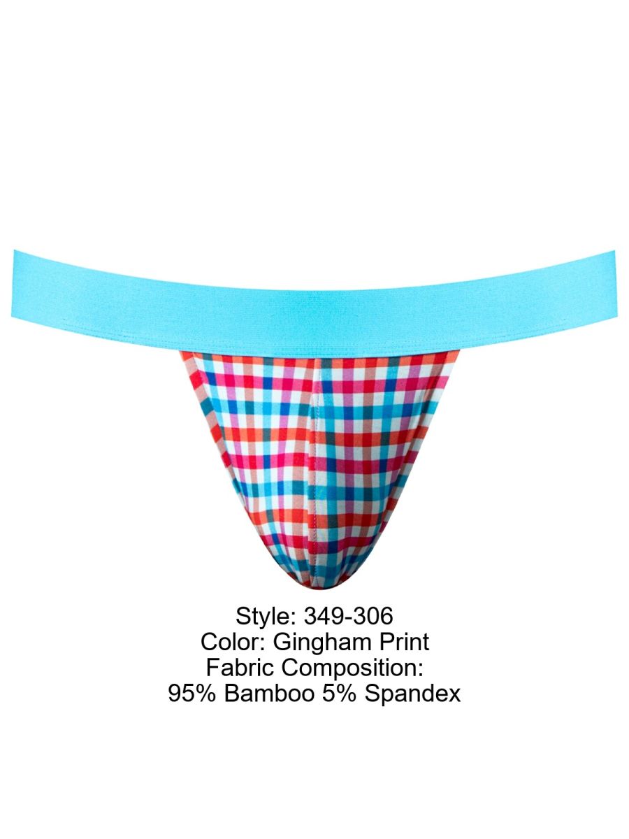Male Power 349-306 Mens So Comfy Gingham Jock Multi