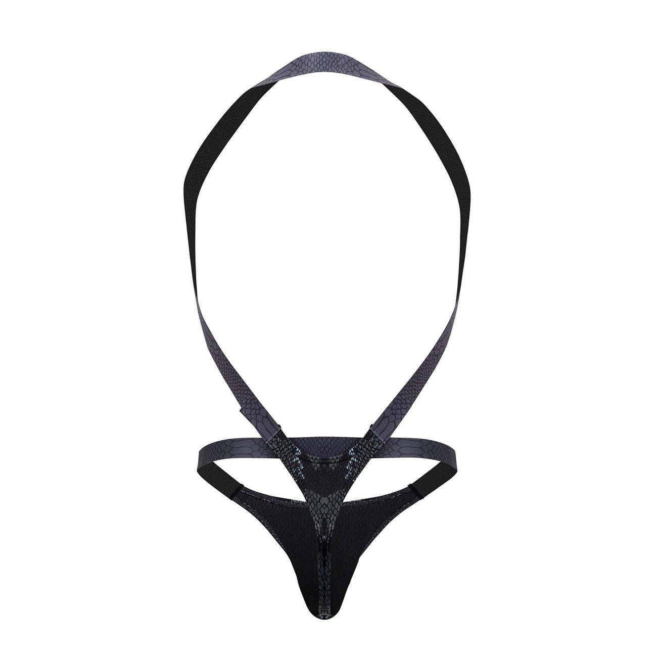 Male Power 409-282 S-naked Criss Cross Thong Silver-black