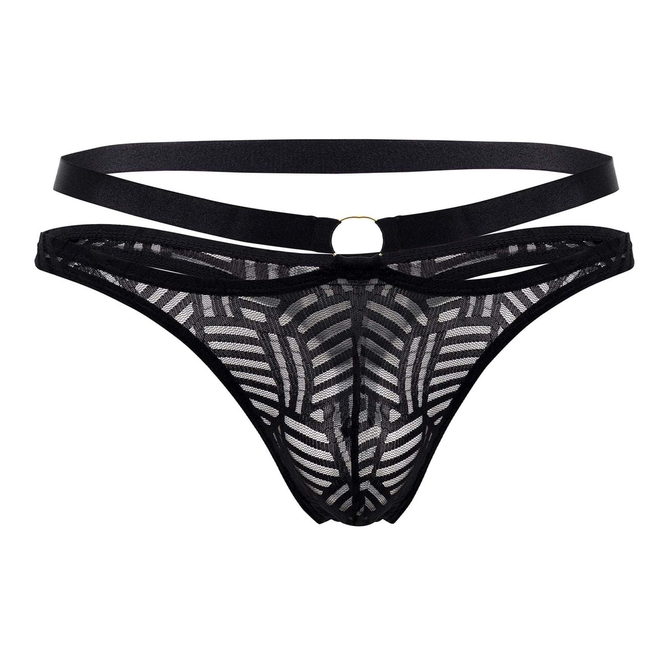 Male Power 415-284 Rude Awakening Strap Thong Black