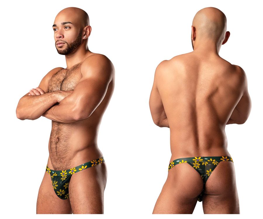 Male Power 433-285 Petal Power Micro Thong Daisy Print