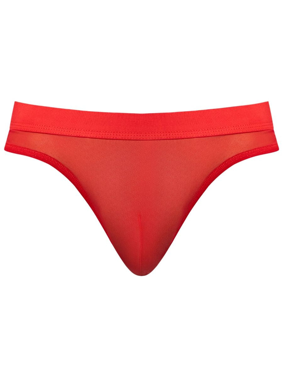 Male Power 442-307 Male Sheer Mesh 2 Bong Thong Red