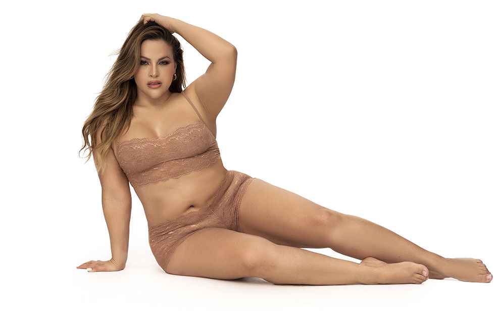 Mapale 206X Panty and Top Lace Set