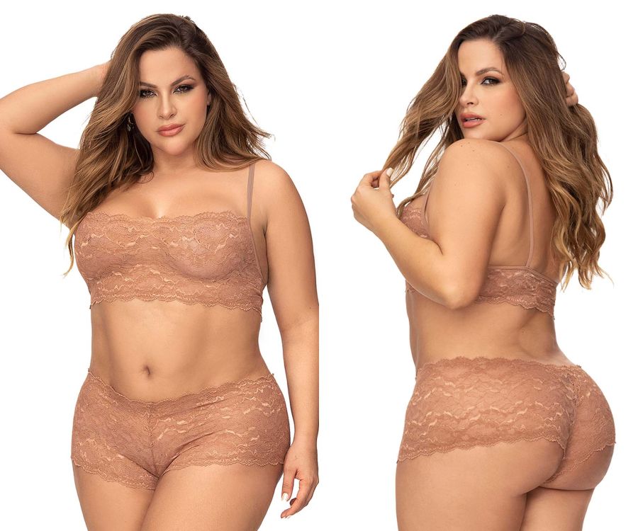 Mapale 206X Panty and Top Lace Set