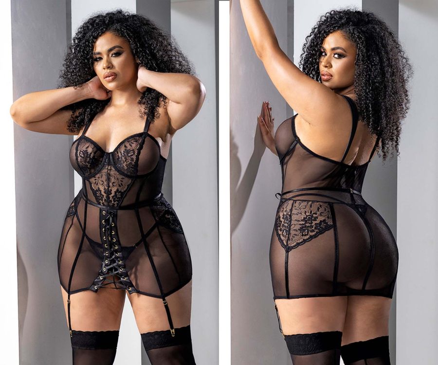 Mapale 7488X Babydoll with Matching G-String