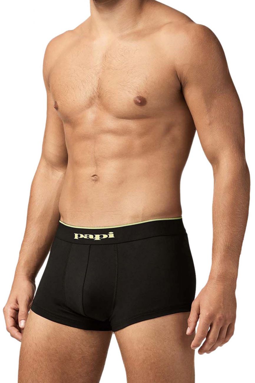 Papi UMPA048 Microflex Brazilian Trunks Charcoal-Graphic