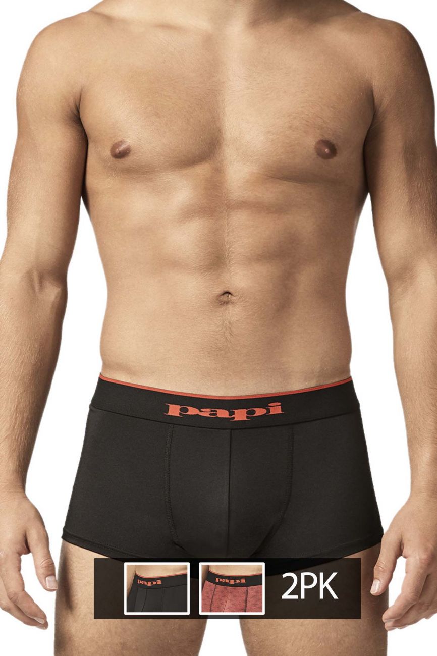 Papi UMPA048 Microflex Brazilian Trunks Red-Graphic