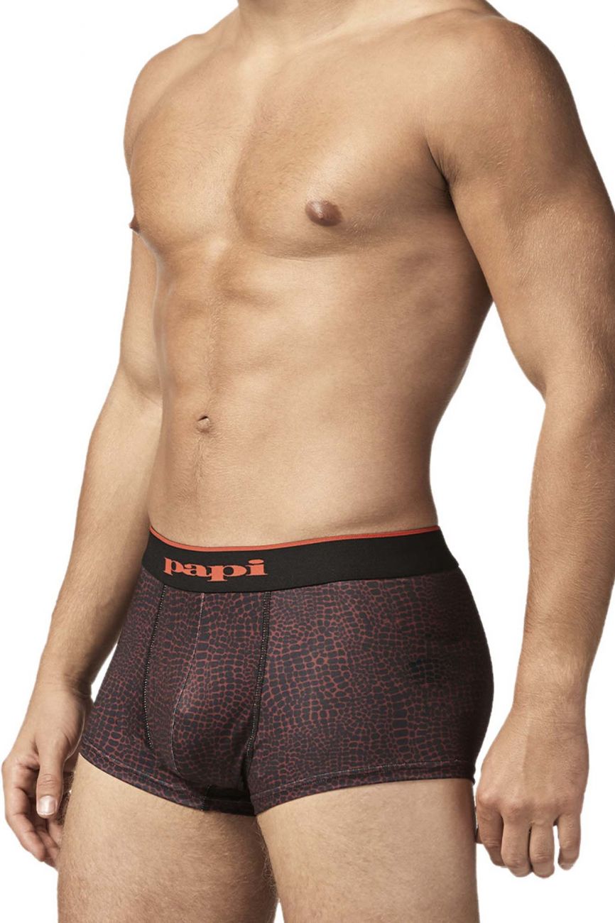 Papi UMPA048 Microflex Brazilian Trunks Red-Leopard