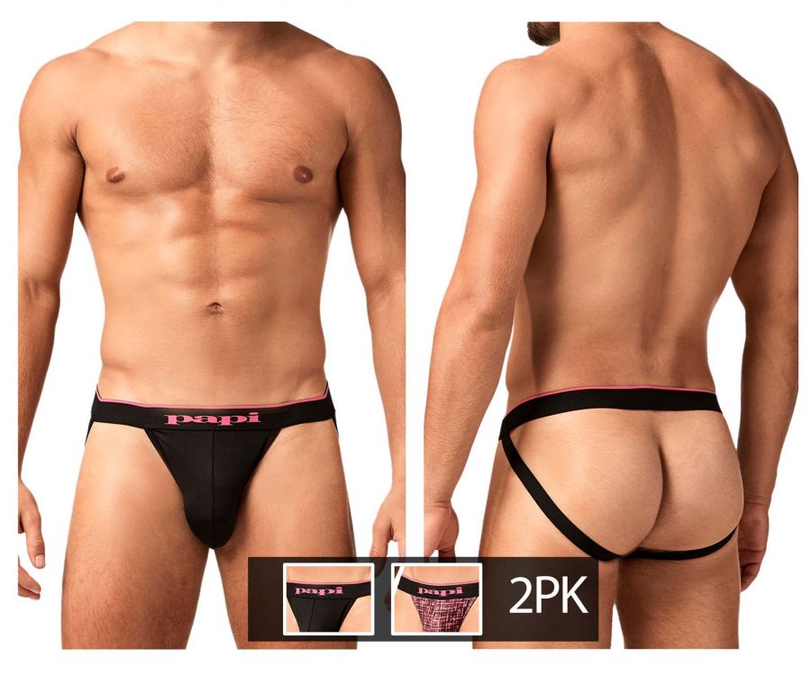 Papi UMPA049 Microflex Jockstrap Berry-Texture