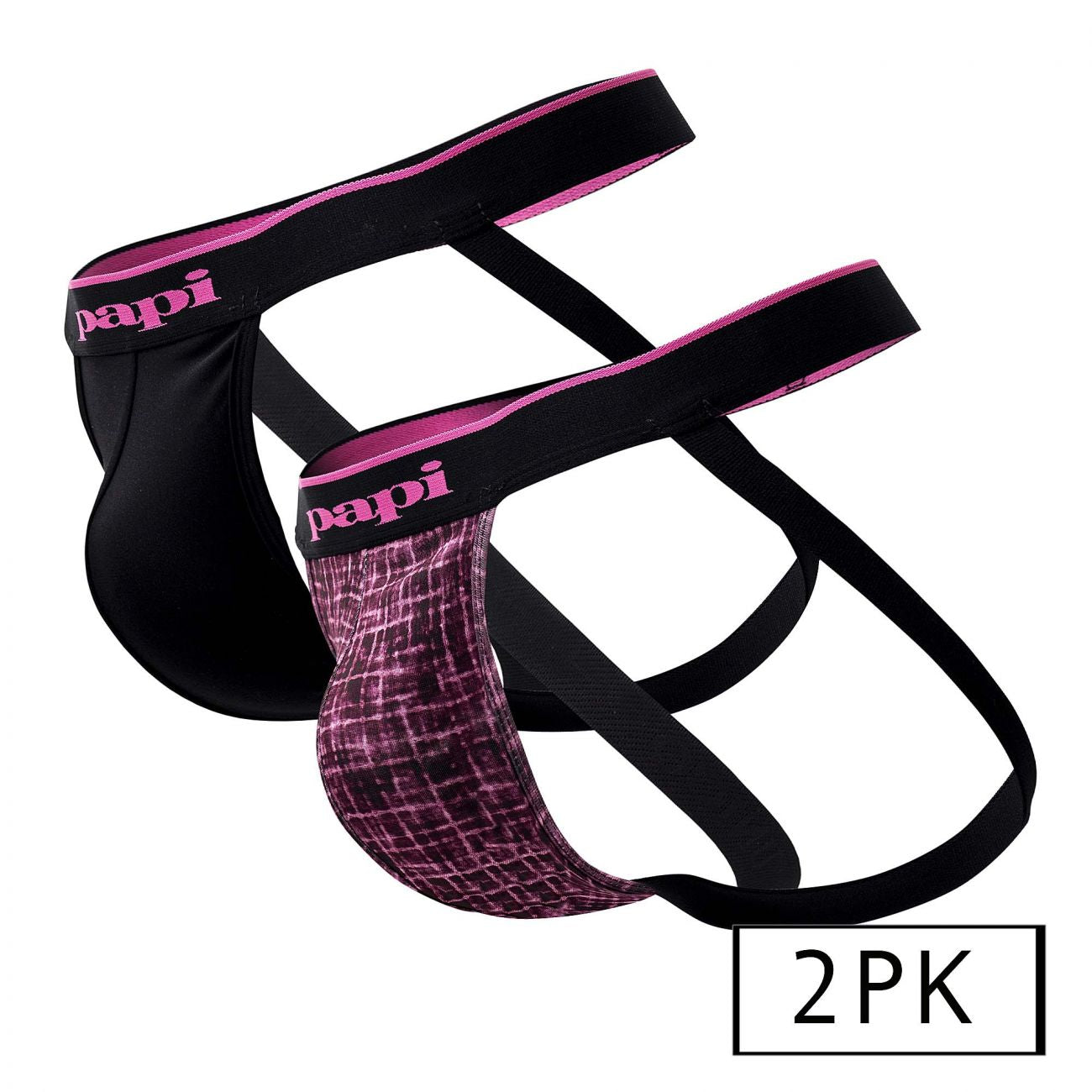 Papi UMPA049 Microflex Jockstrap Berry-Texture