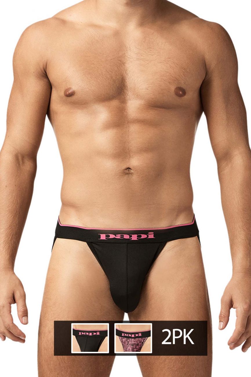 Papi UMPA049 Microflex Jockstrap Berry-Texture