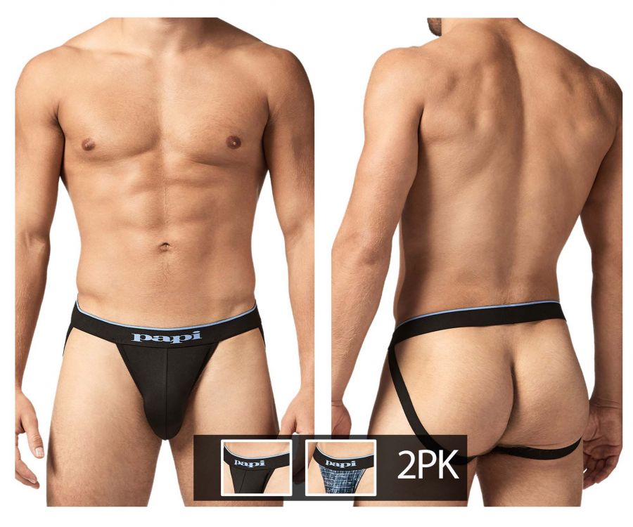 Papi UMPA049 Microflex Jockstrap Blue-Texture