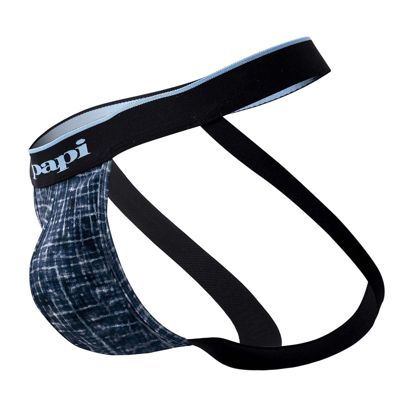 Papi UMPA049 Microflex Jockstrap Blue-Texture