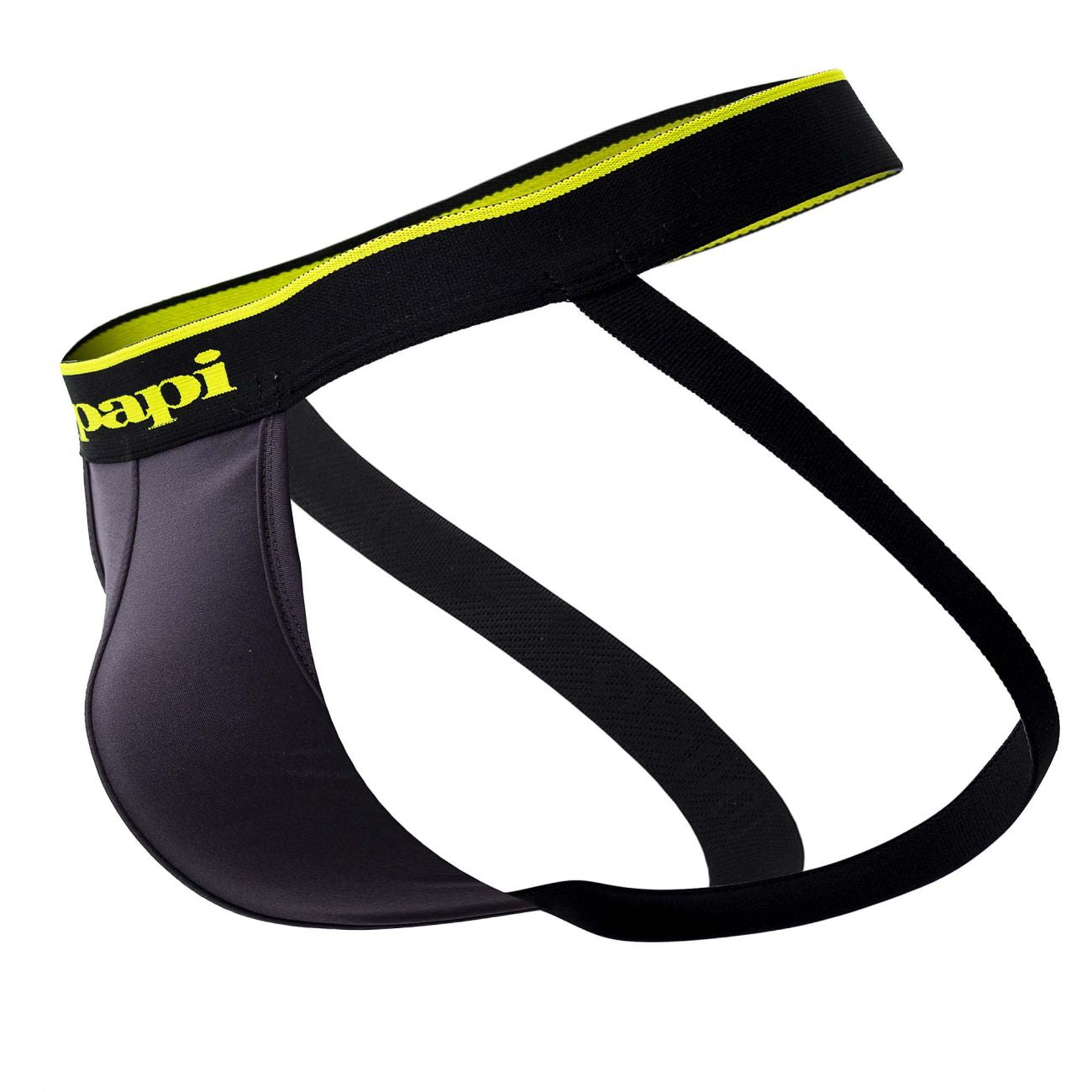 Papi UMPA049 Microflex Jockstrap Charcoal-Leopard