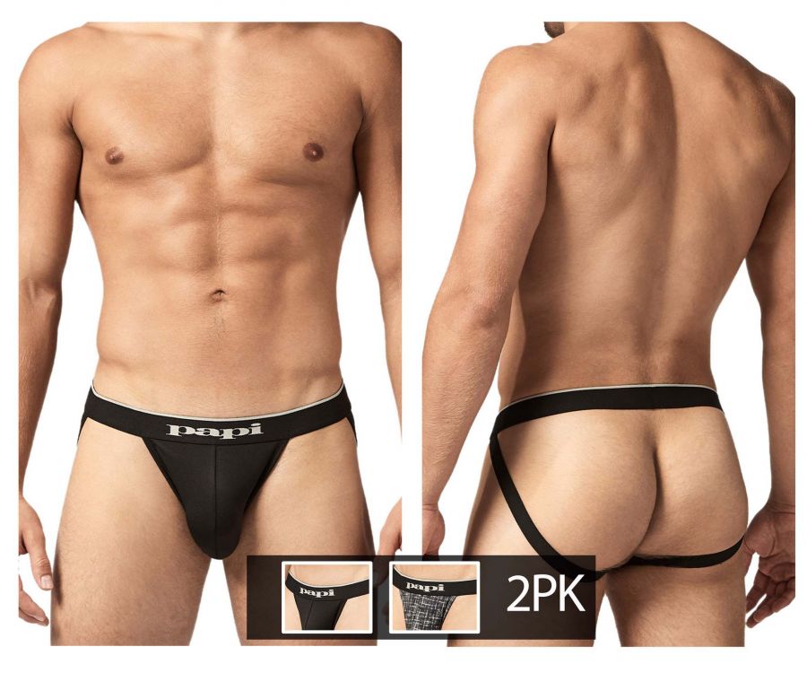 Papi UMPA049 Microflex Jockstrap Gray-Texture
