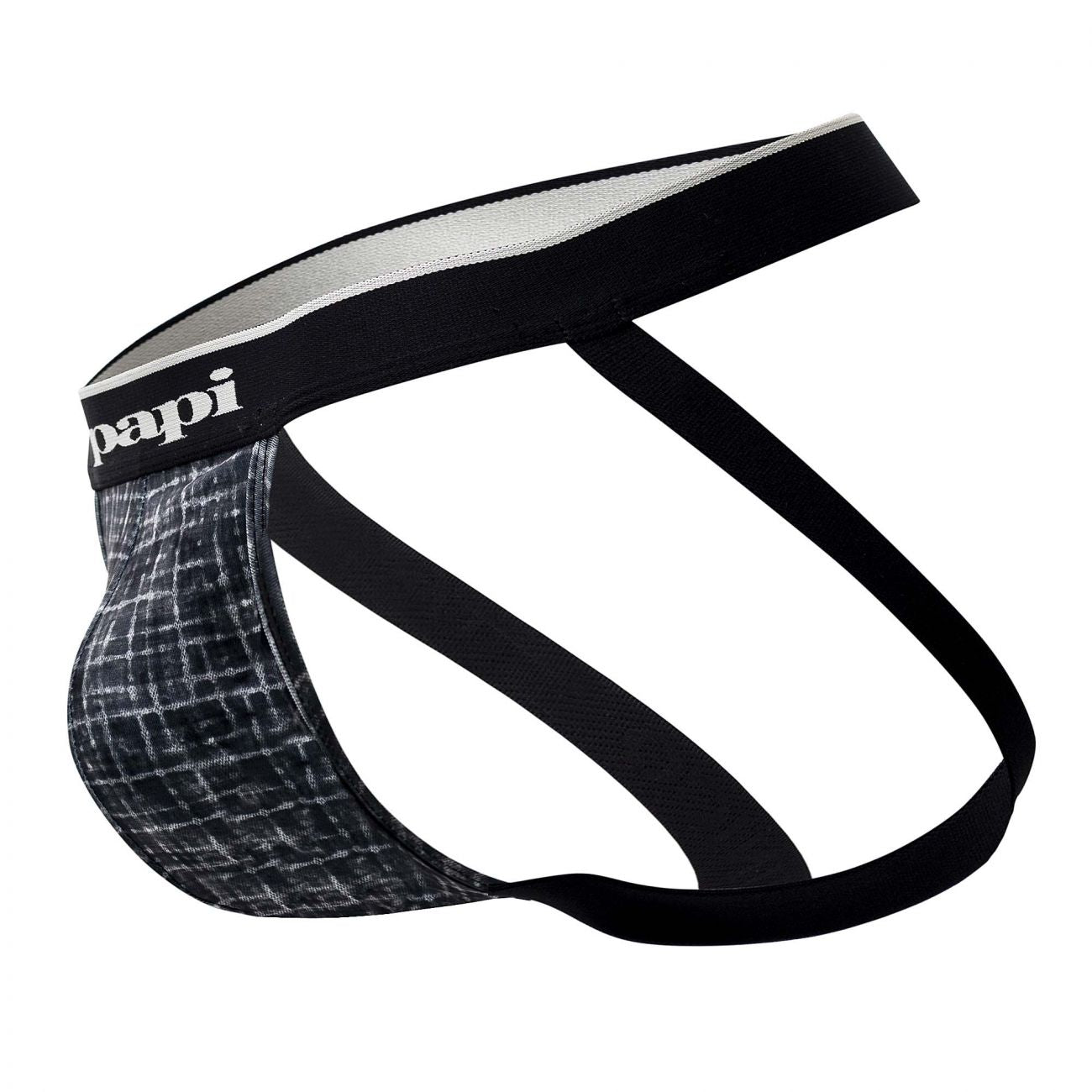 Papi UMPA049 Microflex Jockstrap Gray-Texture