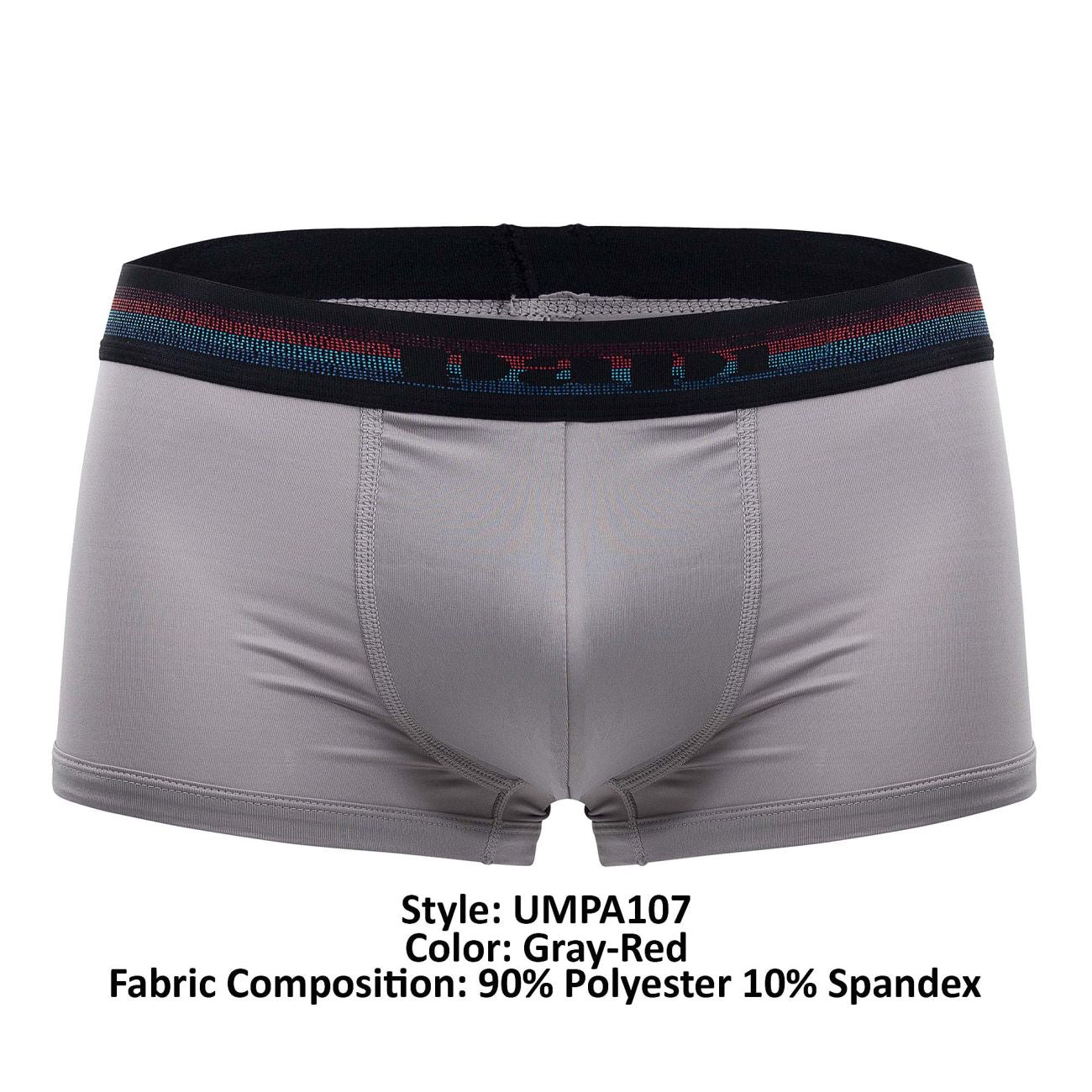 Papi UMPA107 2PK Microflex Performance Trunks Gray-Red