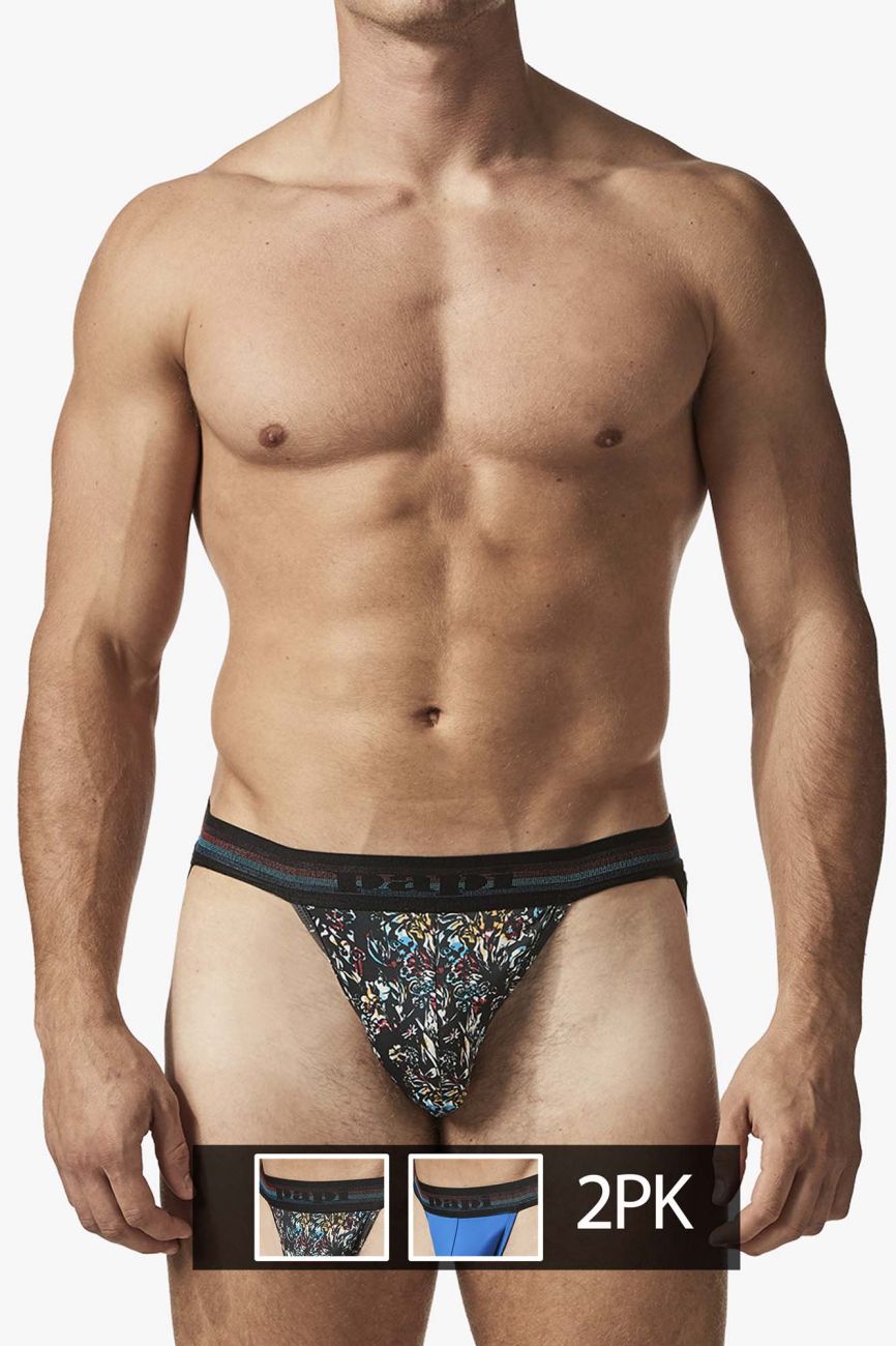 Papi UMPA108 2PK Microflex Performance Jockstrap Black-Blue