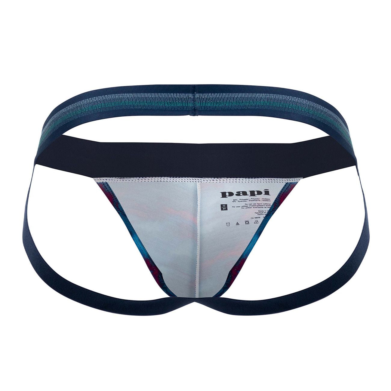 Papi UMPA108 2PK Microflex Performance Jockstrap Blue-Printed