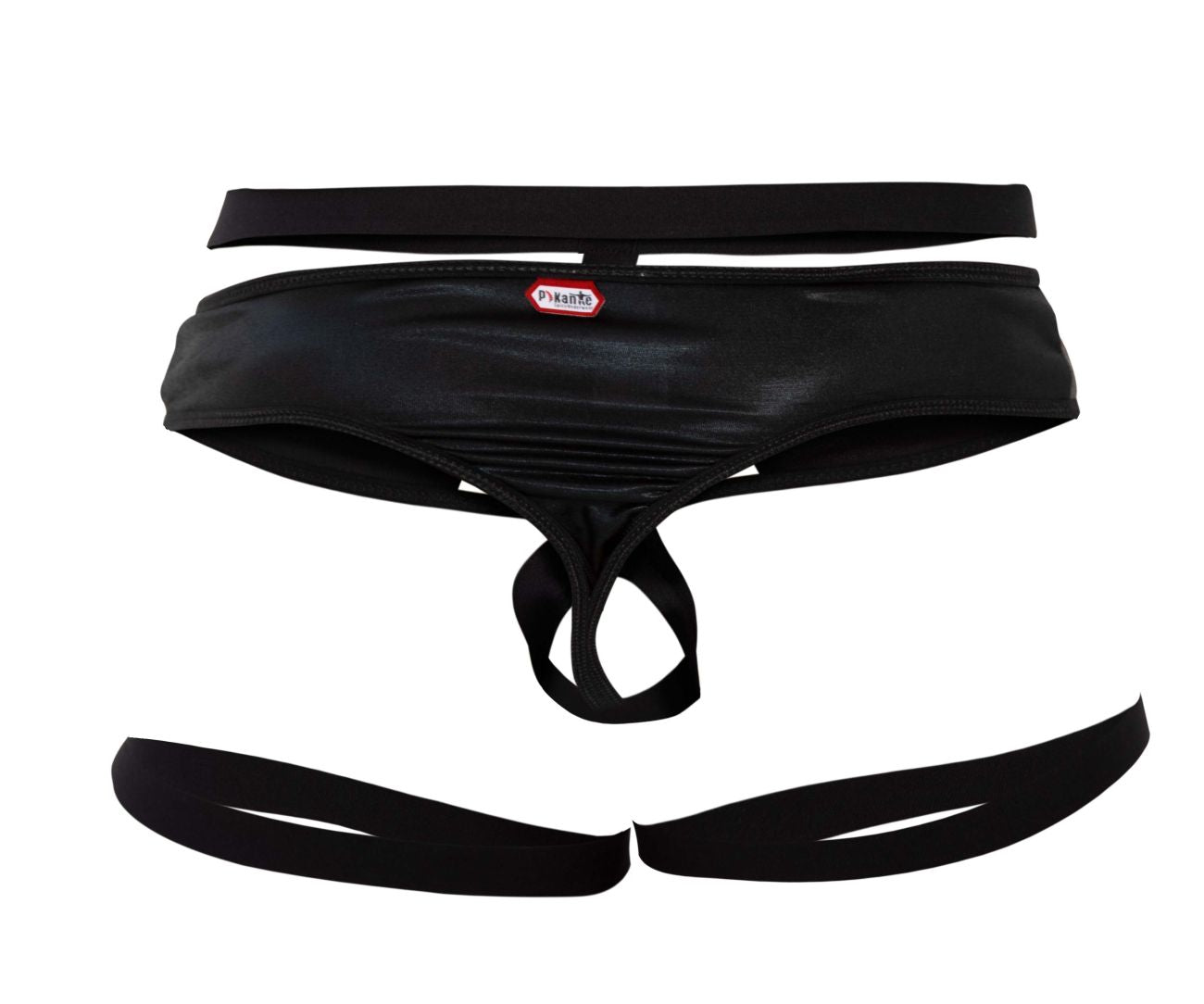 JCSTK - Pikante 0986 Victoria Garter Thongs Black