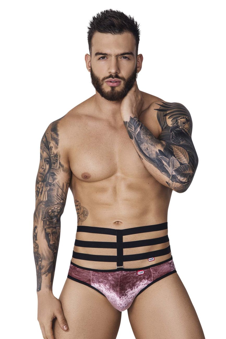Pikante 1097 Clandestine Velvet Briefs Pink