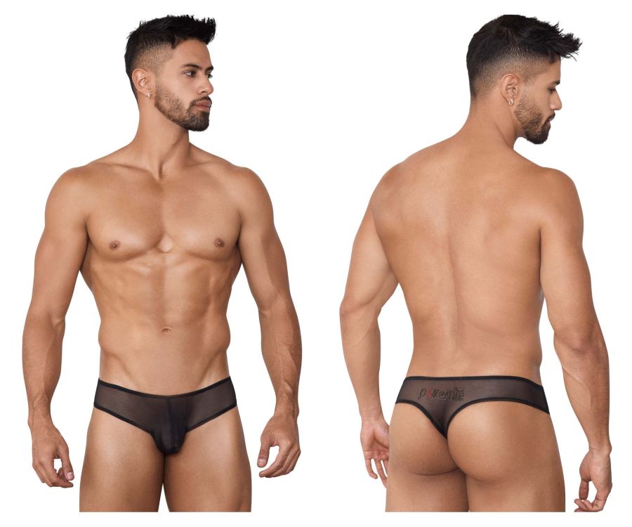 Pikante 1388 Sheer Sense Thongs Black