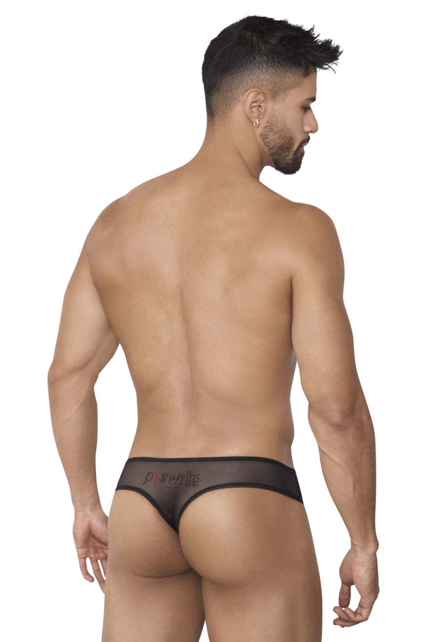 Pikante 1388 Sheer Sense Thongs Black