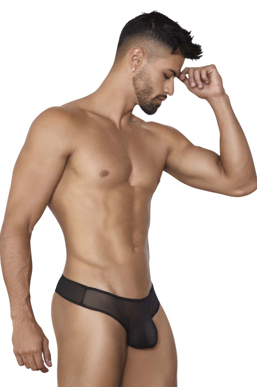 Pikante 1388 Sheer Sense Thongs Black