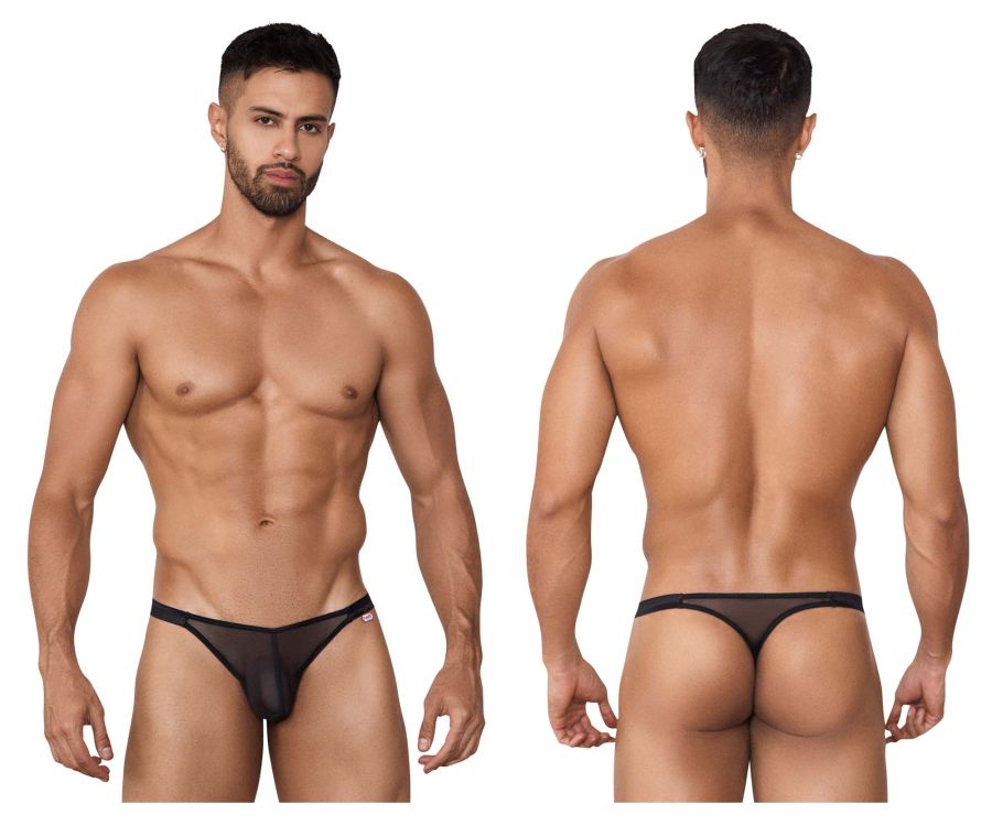 Pikante 1390 Sheer Gift Thongs Black