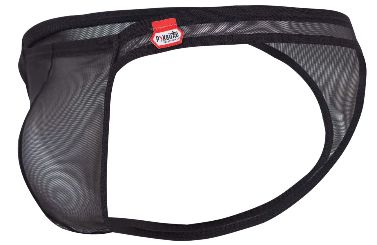 Pikante 2115 Amusing Mens Barely There Thongs Black