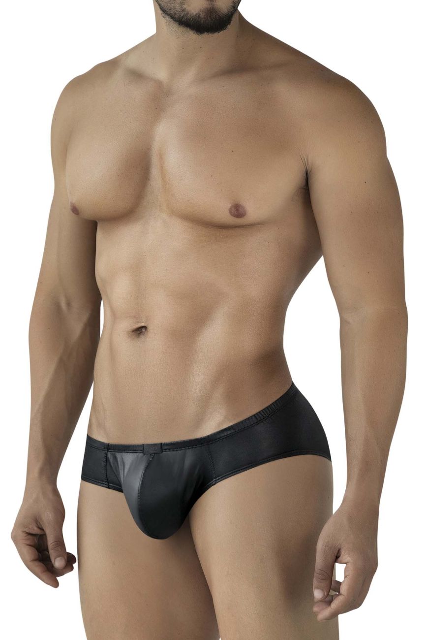 Pikante 2118 Candy Mens Bold Wet-look Briefs Black