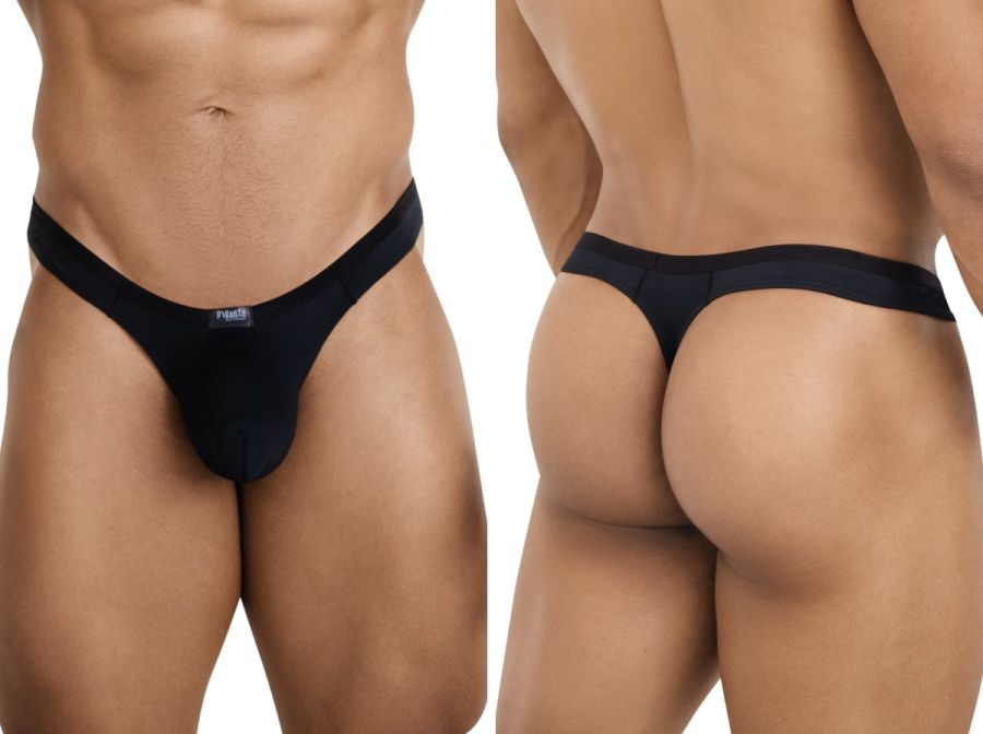 Pikante PIK 26078 Isis Mens Superior Comfort Thongs Black