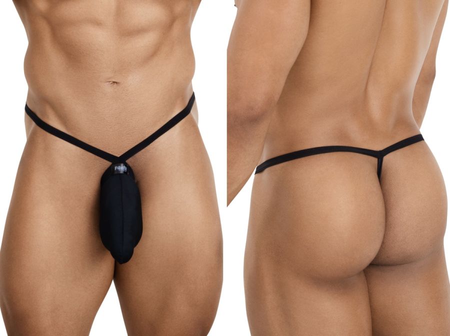 Pikante PIK 26087 Mens Daring Teardop Design G-String Black