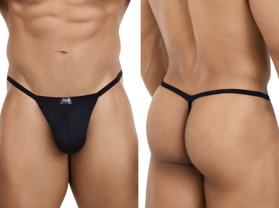 Pikante PIK 26096 Nut Mens Lightweight Barely There G-String Black