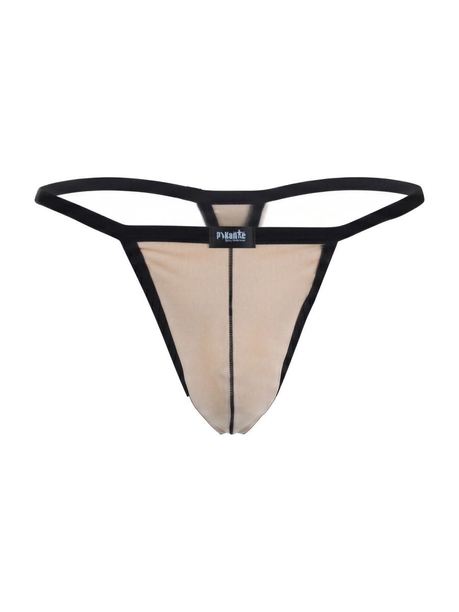 Pikante PIK 26108 Khonsu Mens Barely There Thongs Beige