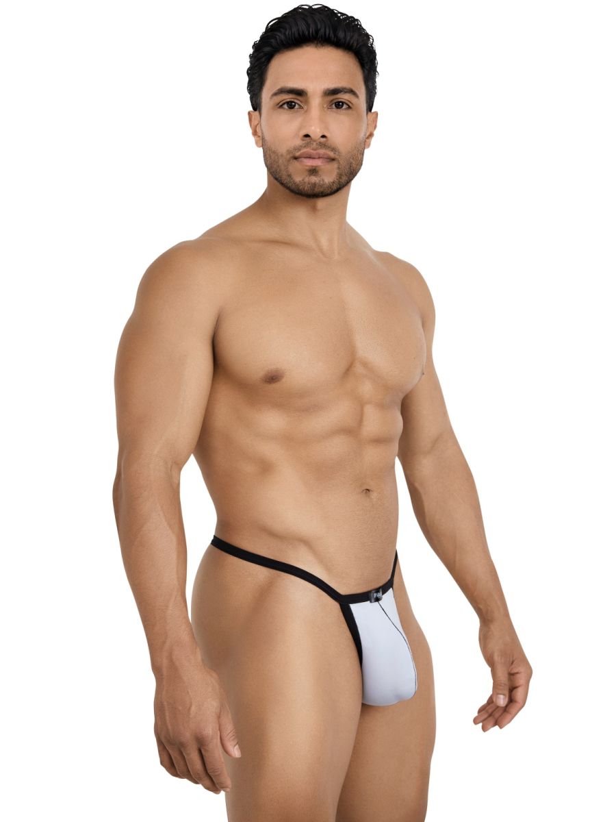 Pikante PIK 26109 Khonsu Mens Barely There Thongs Gray