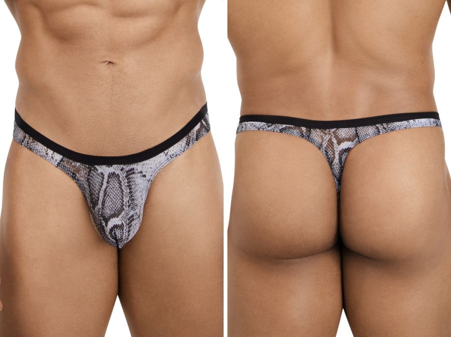 Pikante PIK 26112 Piton Mens Animal Snake Print Thongs Multi-coloured